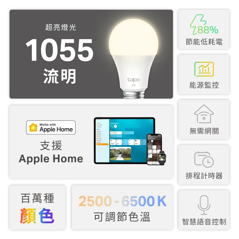 Tapo L536E 多色智能燈泡 2
