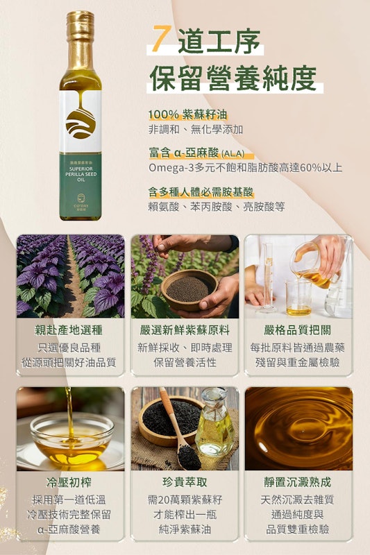好日籽頂級紫蘇籽油 3