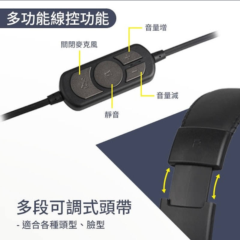 USB 頭戴式耳機麥克風 2