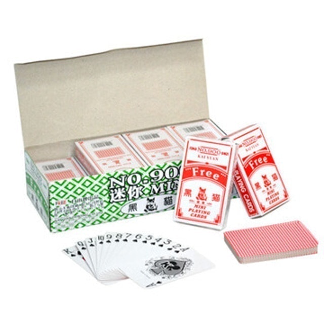 黑貓900迷你撲克牌／12入 1
