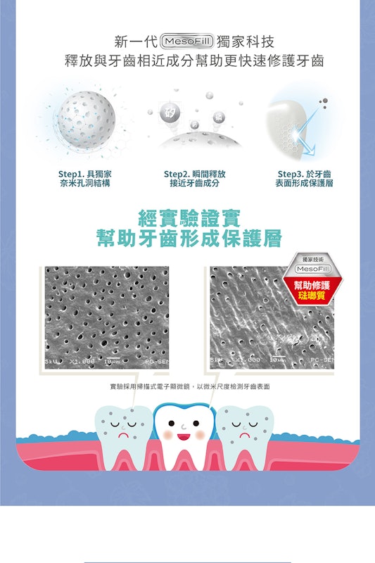 兒童含氟防蛀修護牙膏 3