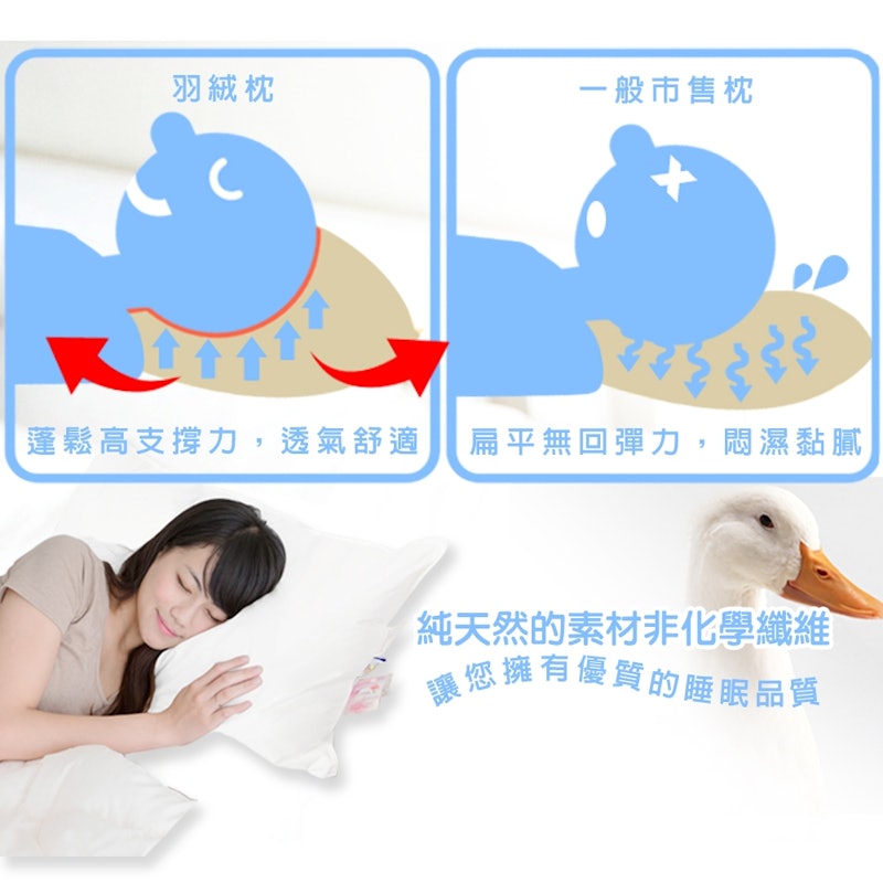 100%純天然羽絨枕 2
