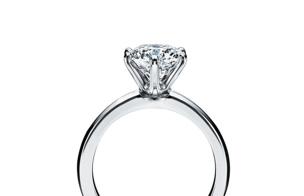 Tiffany Setting 鉑金訂婚戒指 2
