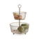 Crate&Barrel Rustic 銅色雙層水果籃 1