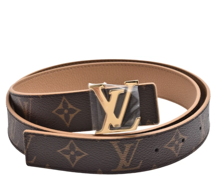 Initiales 30 Monogram 花紋金釦腰帶 1