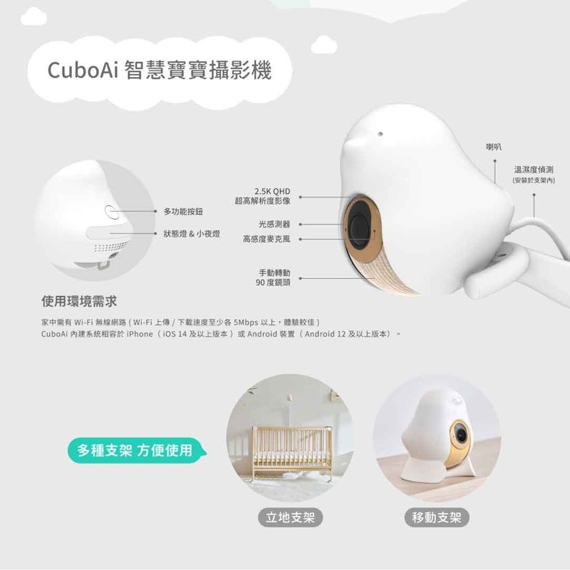 CuboAi Plus 第3代智慧寶寶攝影機 4
