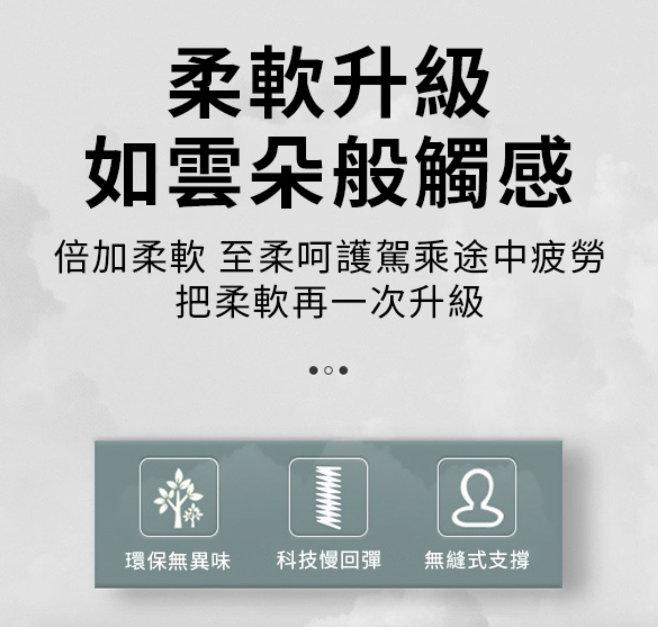 慢回彈太空記憶棉汽車靠腰枕 2