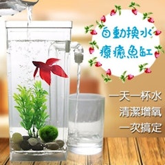 自動換水療癒魚缸