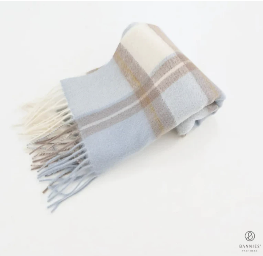 經典格紋喀什米爾圍巾 1