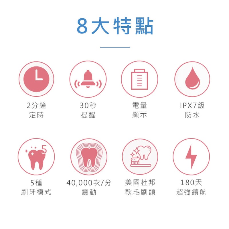 五段式音波電動牙刷 2