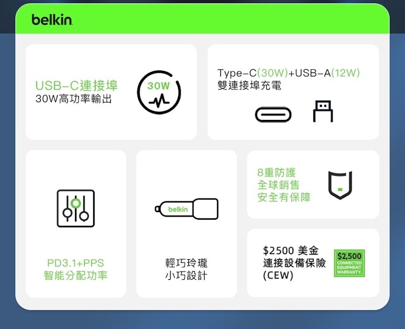 雙連接口車用充電器 4