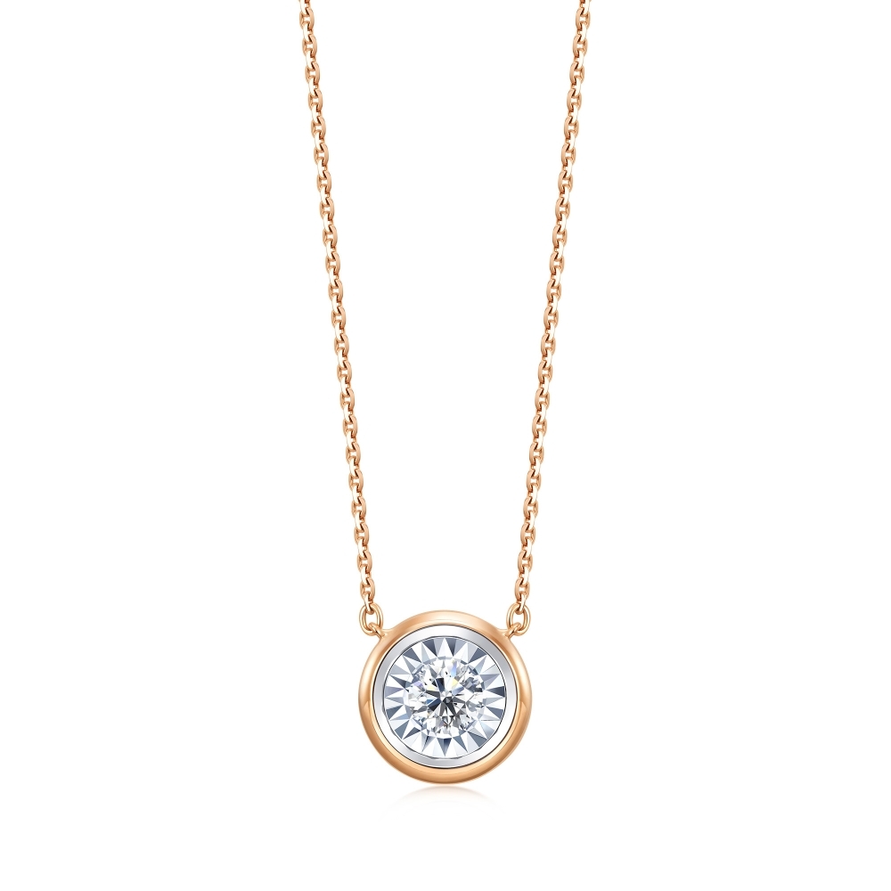 Daily Luxe 13分18K金鑽石項鍊 1
