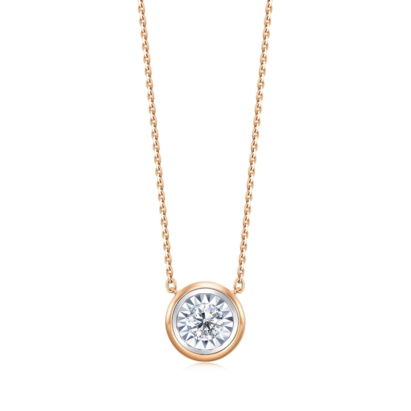 Daily Luxe 13分18K金鑽石項鍊 1