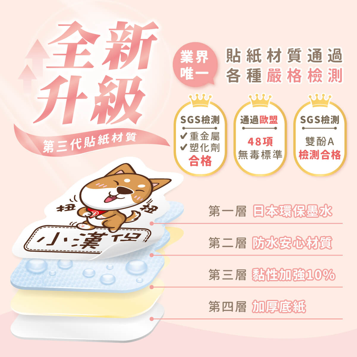 防水姓名貼 3