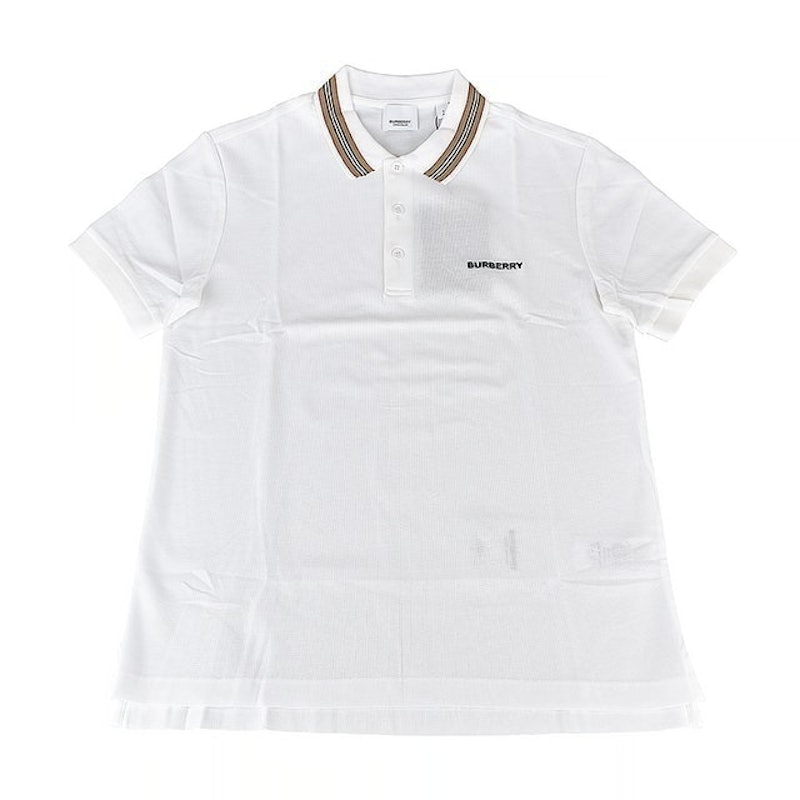 刺繡LOGO條紋設計純棉短袖POLO衫 1
