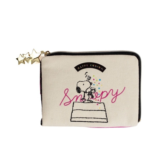 SNOOPY 彩色派對系列帆布口罩面紙收納包 1