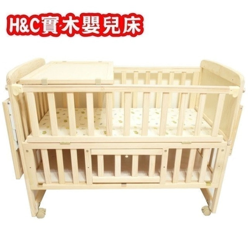 實木嬰兒床 1