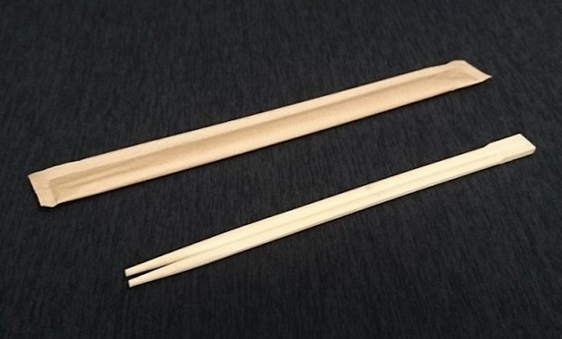 牛皮色 紙包雙生筷 1