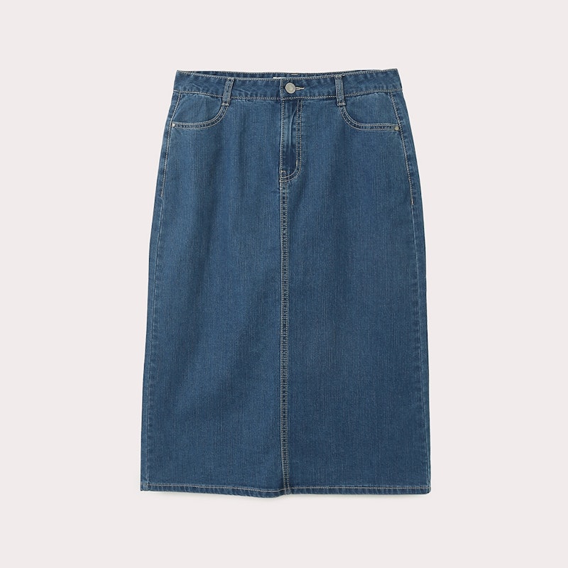 REGULAR FIT丹寧中長裙 1