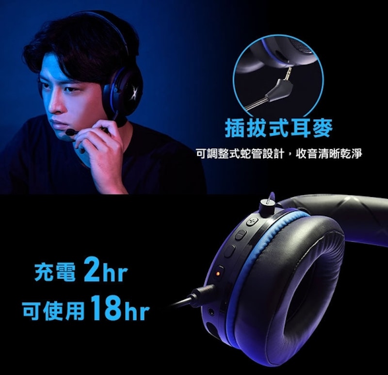X響狐低延遲電競藍牙耳麥 2