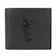 YSL Saint Laurent 經典LOGO鱷魚紋羊皮男士對開短夾 1