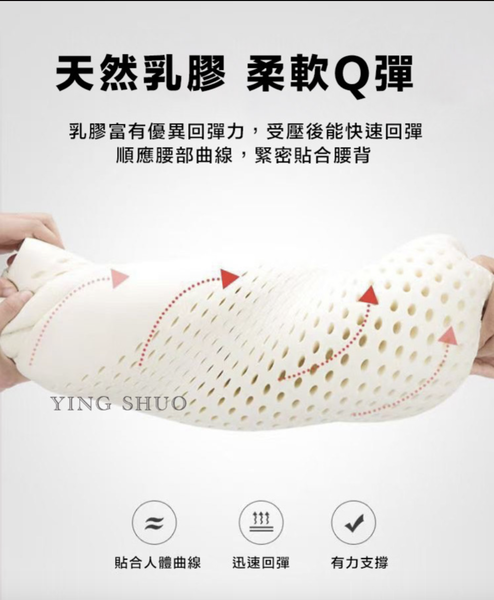 包裹式理療護腰天然乳膠靠墊 2