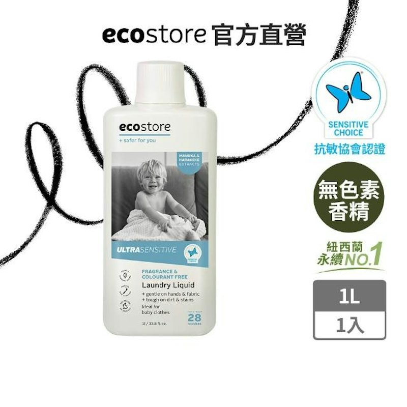 無香精抗菌舒敏超濃縮洗衣精 1