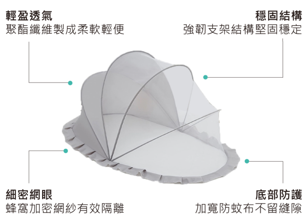 可摺疊便攜式全罩嬰兒蚊帳 2