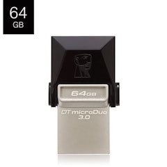 5. Kingston金士頓 DataTraveler microDuo 雙介面隨身碟 DTDUO3/Micro USB