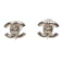 CHANEL 經典雙C LOGO轉釦造型夾式耳環 1
