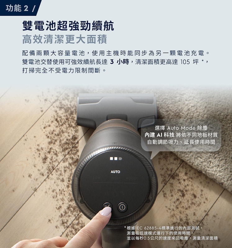 極適家居800系列無線濕拖吸塵器 3