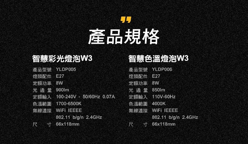 LED智慧色溫燈泡W3 3