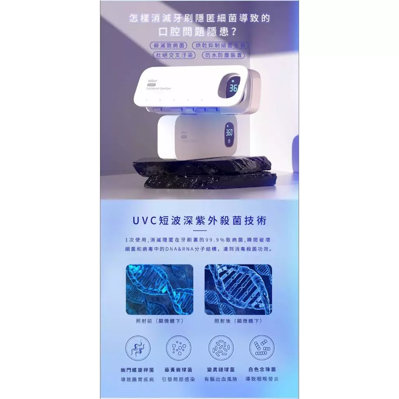 紫外線牙刷消毒器 3