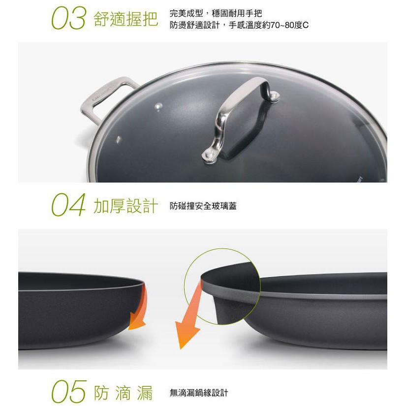 專業不沾抗刮單柄煎鍋 3