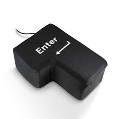 辦公室舒壓神器 Big Enter鍵 USB造型枕