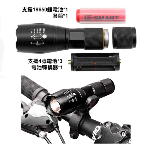 T6伸縮變焦手電筒 3