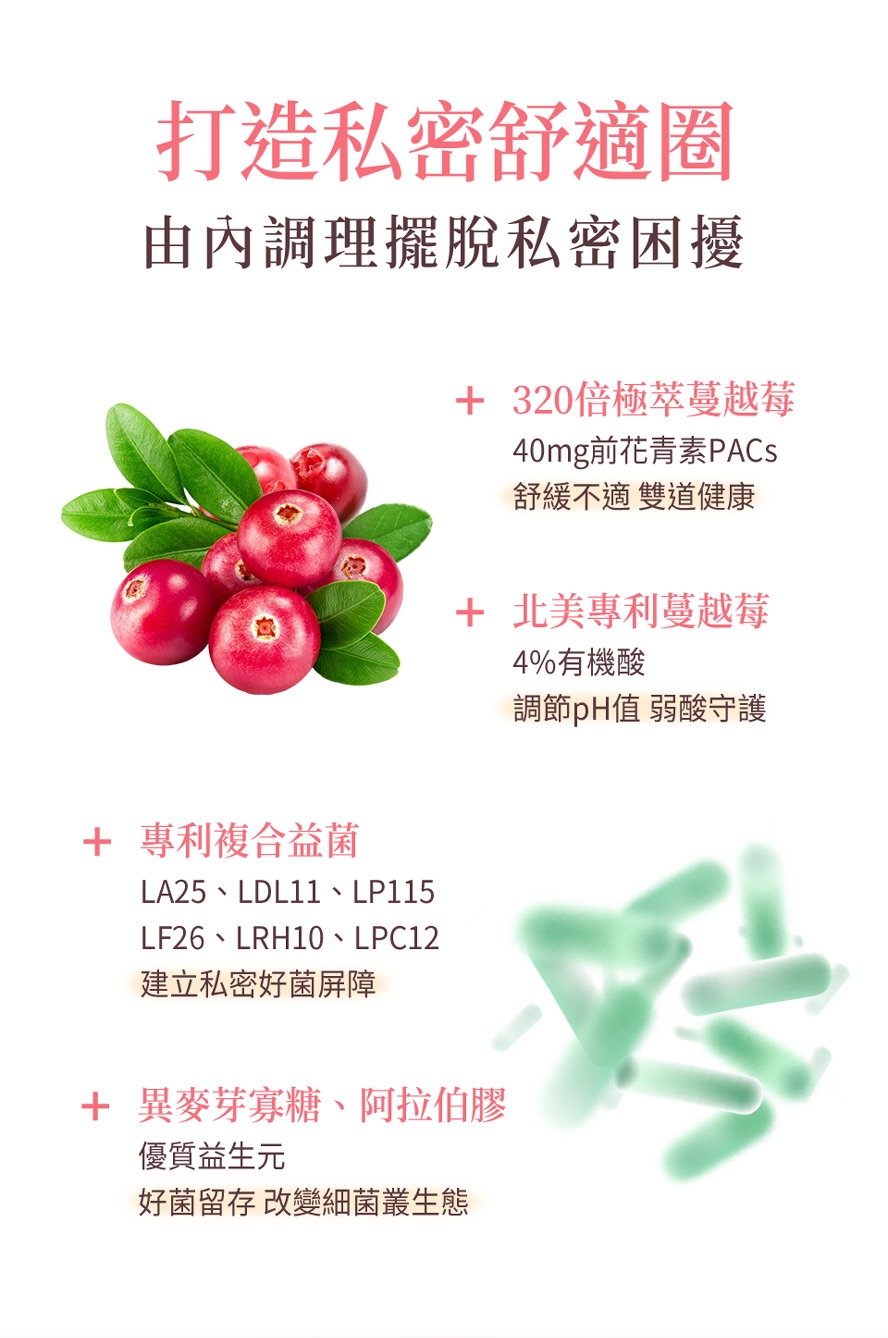 PACs 蔓越莓益生菌粉 3