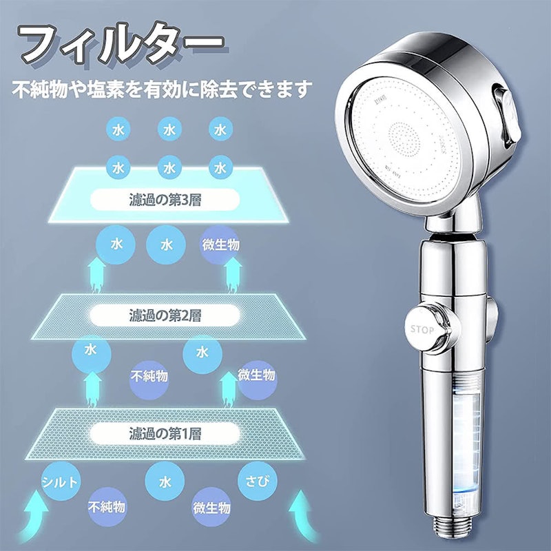 過濾增壓省水蓮蓬頭 3