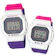 CASIO 復古格紋方框撞色電子錶 1