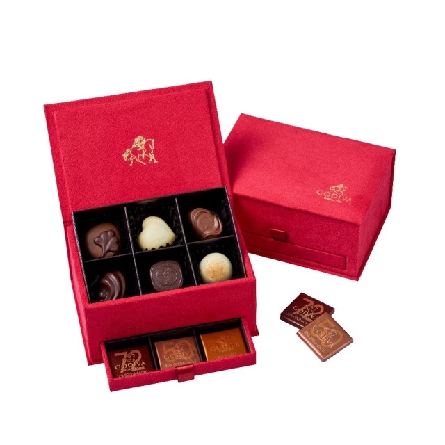 巧克力紅色珠寶禮盒 2