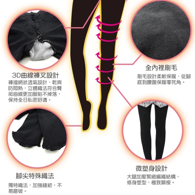 微塑型保暖褲襪 2