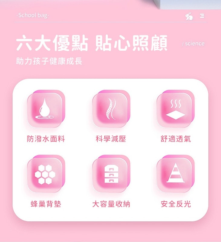 冰箱式側開書包 2