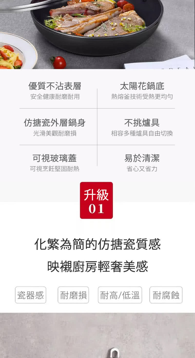 Enjoy 深煎炒鍋平底不沾鍋 2