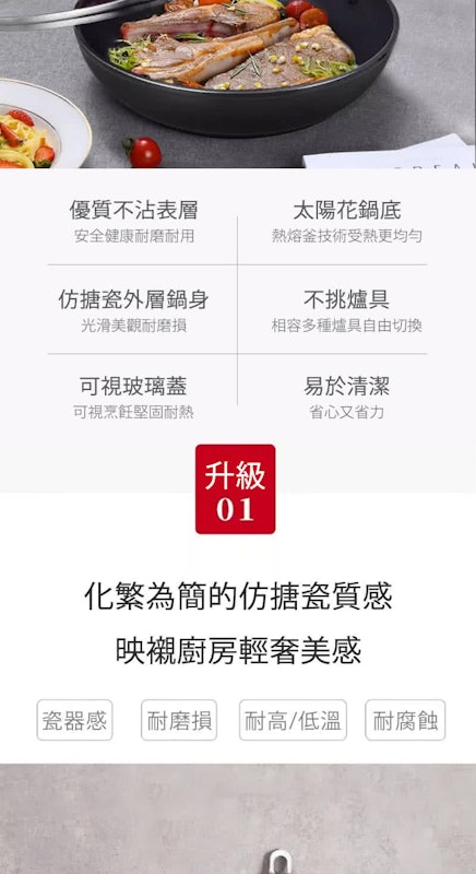 Enjoy 深煎炒鍋平底不沾鍋 2