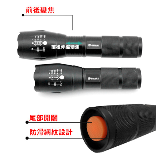 T6伸縮變焦手電筒 2