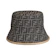 FENDI 雙F LOGO 羊皮漁夫帽 1