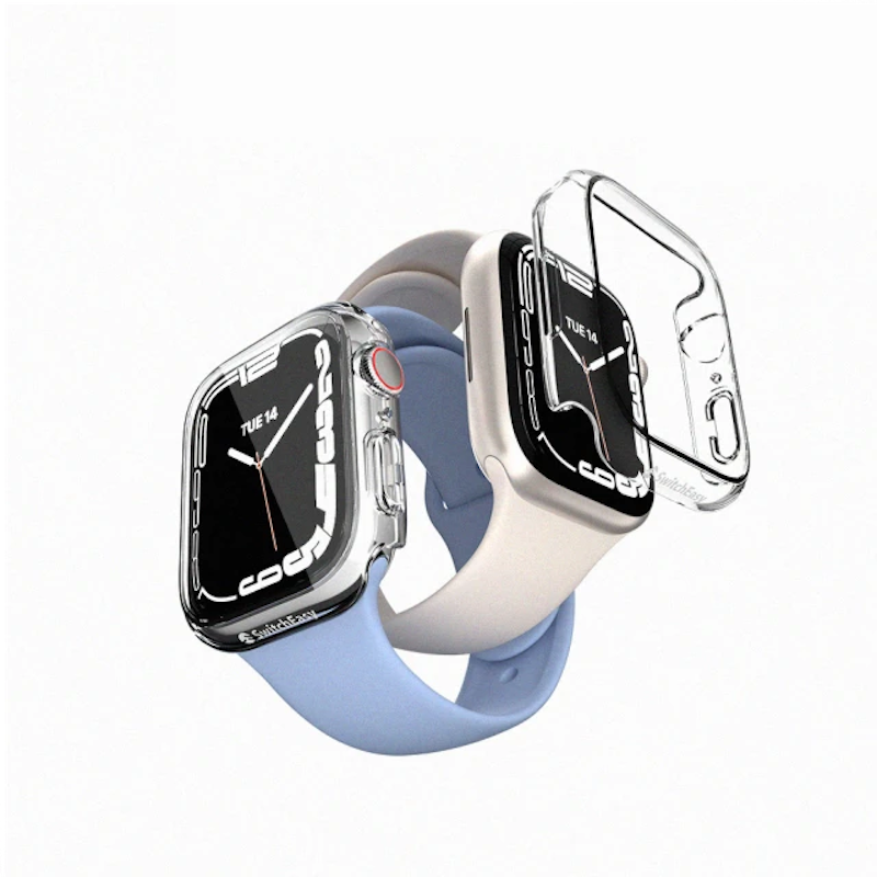 Apple Watch 41/45mm Nude 鋼化玻璃透明手錶殼 1