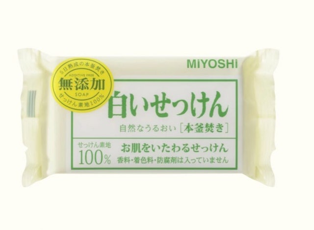 10. MIYOSHI 無添加純白肥皂／3入 1