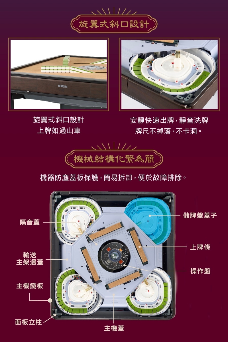 天胡一號電動麻將桌 2