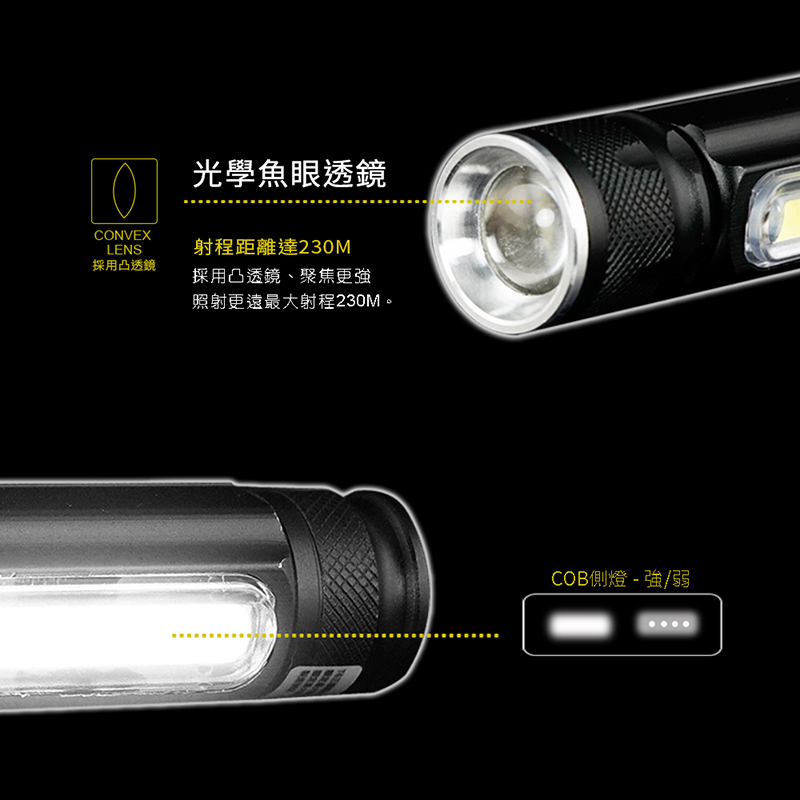 充電式工作燈手電筒 3